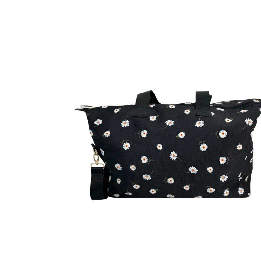 Alice + Olivia Daisy Print Duffel Everyday Bag / Tote Shopping Travel Vacation - Picture 2 of 13
